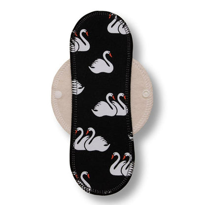 Reusable Cloth Panty Liners with Wings; Thin Washable Daily Pads for Women, Girls and Teens, Organic Cotton or Bamboo Feminine Liners for Normal Vaginal Discharge MADE IN EU; NOT for Menstrual Period