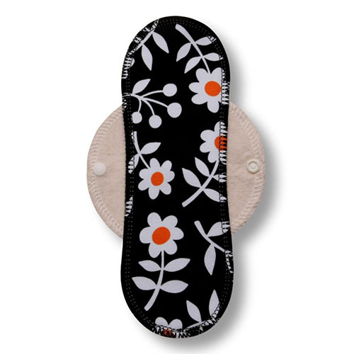 Reusable Cloth Panty Liners with Wings; Thin Washable Daily Pads for Women, Girls and Teens, Organic Cotton or Bamboo Feminine Liners for Normal Vaginal Discharge MADE IN EU; NOT for Menstrual Period
