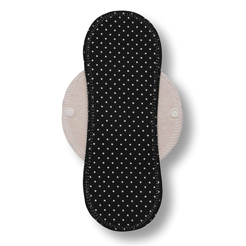 Reusable Cloth Panty Liners with Wings; Thin Washable Daily Pads for Women, Girls and Teens, Organic Cotton or Bamboo Feminine Liners for Normal Vaginal Discharge MADE IN EU; NOT for Menstrual Period