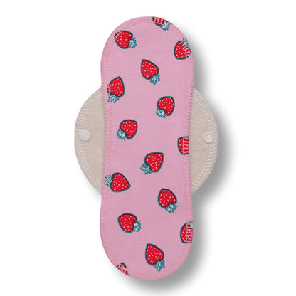 Reusable Cloth Panty Liners with Wings; Thin Washable Daily Pads for Women, Girls and Teens, Organic Cotton or Bamboo Feminine Liners for Normal Vaginal Discharge MADE IN EU; NOT for Menstrual Period