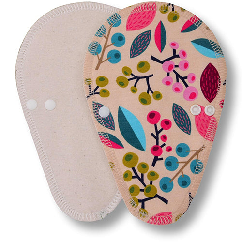 Reusable Tanga Cloth Panty Liners with Wings for Normal or Heavy Feminine Discharge; Organic Cotton or Bamboo Washable Daily Thong Pads for Women, Girls and Teens, MADE IN EU; NOT for Menstrual Period