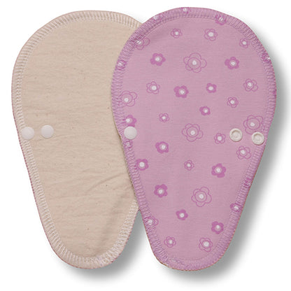 Reusable Tanga Cloth Panty Liners with Wings for Normal or Heavy Feminine Discharge; Organic Cotton or Bamboo Washable Daily Thong Pads for Women, Girls and Teens, MADE IN EU; NOT for Menstrual Period