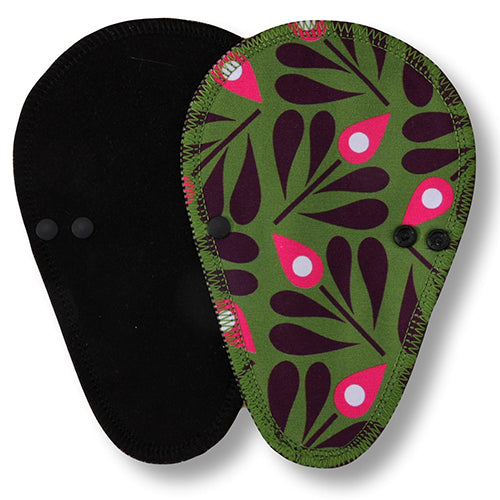 Reusable Tanga Cloth Panty Liners with Wings for Normal or Heavy Feminine Discharge; Organic Cotton or Bamboo Washable Daily Thong Pads for Women, Girls and Teens, MADE IN EU; NOT for Menstrual Period