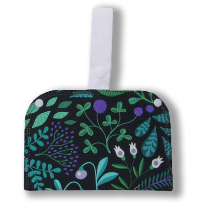 Washable Sanitary Waterproof Wet Bag with Strap for Discreetly Storing Clean and Used Reusable Cloth Menstrual Period Pads for Women and Washable Feminine Daily Panty Liners for Vaginal Discharge