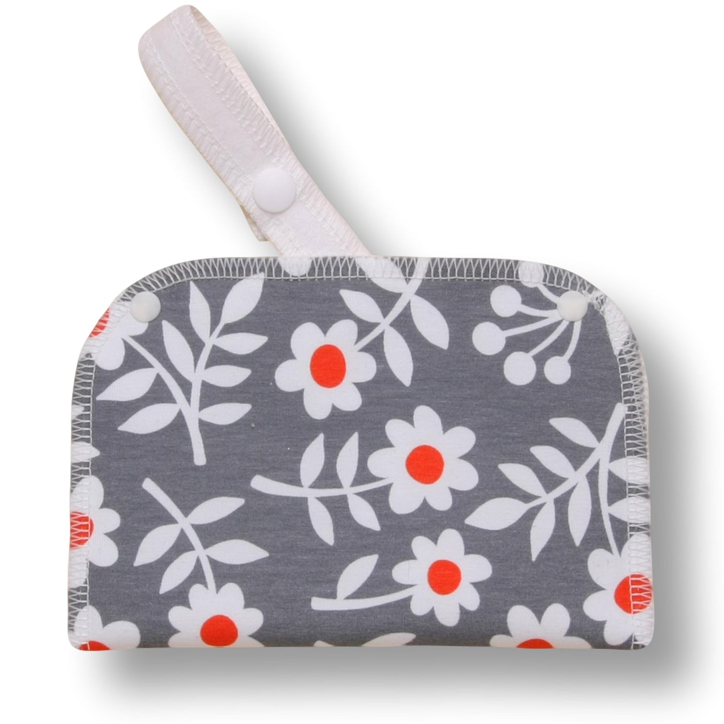 Washable Sanitary Waterproof Wet Bag with Strap for Discreetly Storing Clean and Used Reusable Cloth Menstrual Period Pads for Women and Washable Feminine Daily Panty Liners for Vaginal Discharge
