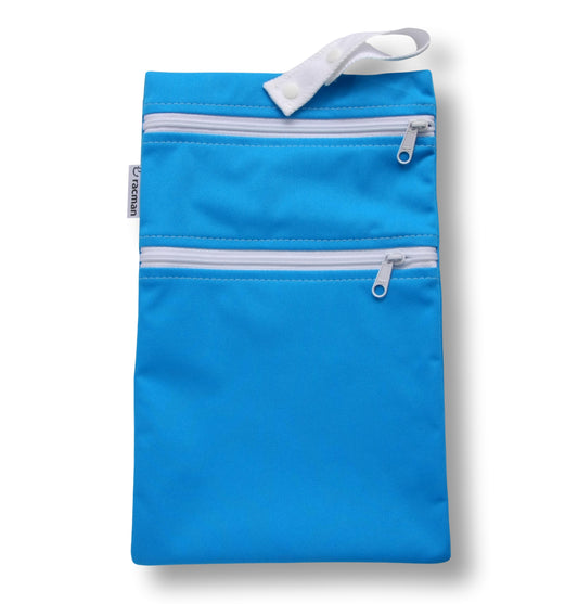 Washable Sanitary Waterproof Wet Bag with Strap for Discreetly Storing Clean and Used Reusable Cloth Menstrual Period Pads for Women and Washable Feminine Daily Panty Liners for Vaginal Discharge; also proudly manufactured under other trusted brand names like Natissy