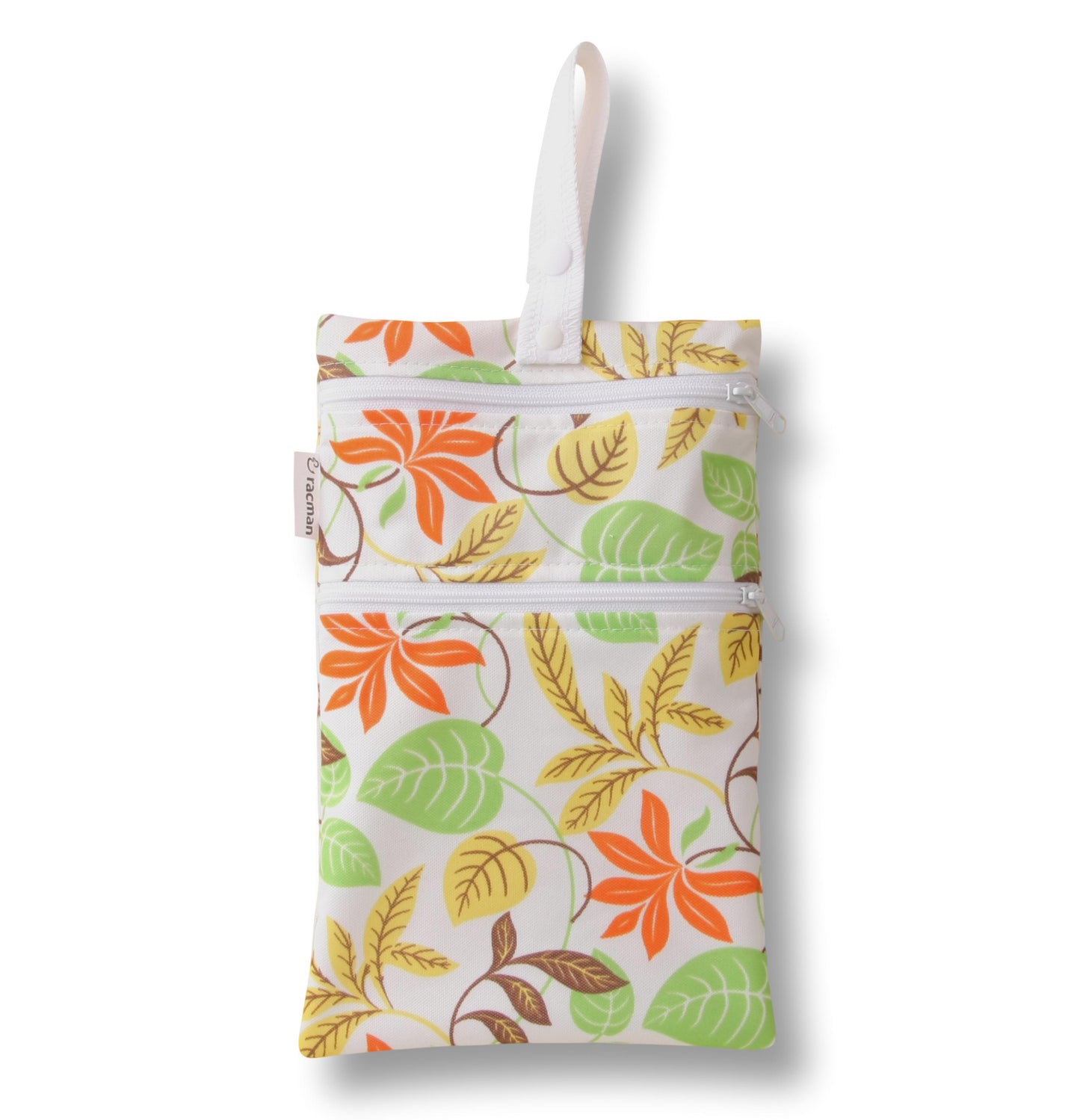 Washable Sanitary Waterproof Wet Bag with Strap for Discreetly Storing Clean and Used Reusable Cloth Menstrual Period Pads for Women and Washable Feminine Daily Panty Liners for Vaginal Discharge  