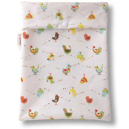 Washable Sanitary Waterproof Wet Bag with Strap for Discreetly Storing Clean and Used Reusable Cloth Menstrual Period Pads for Women and Washable Feminine Daily Panty Liners for Vaginal Discharge  