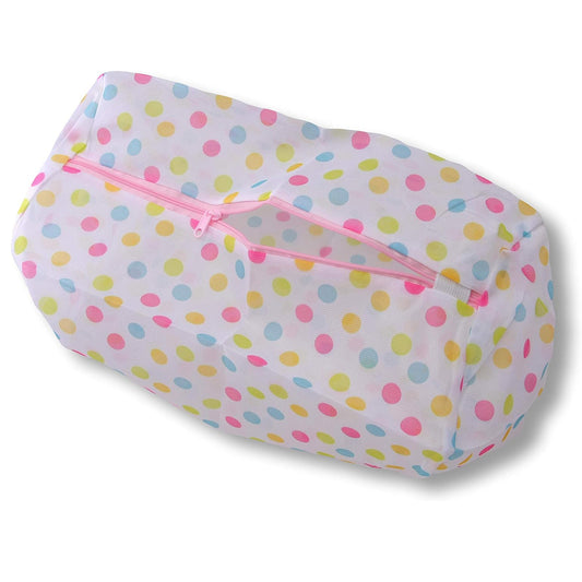 Mesh Laundry Bag for Washing Reusable Cloth Menstrual Period Pads for Women and Washable Feminine Daily Panty Liners for Vaginal Discharge; for washers and dryers, protecting from tangling and damage  