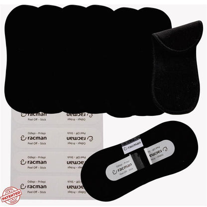 Wingless Reusable Cloth Panty Liners with Adhesive Stickers; Wingless Thin Washable Daily Pads for Women, Girls and Teens, Organic Cotton or Bamboo Feminine Liners for Normal Vaginal Discharge MADE IN EU; NOT for Menstrual Period