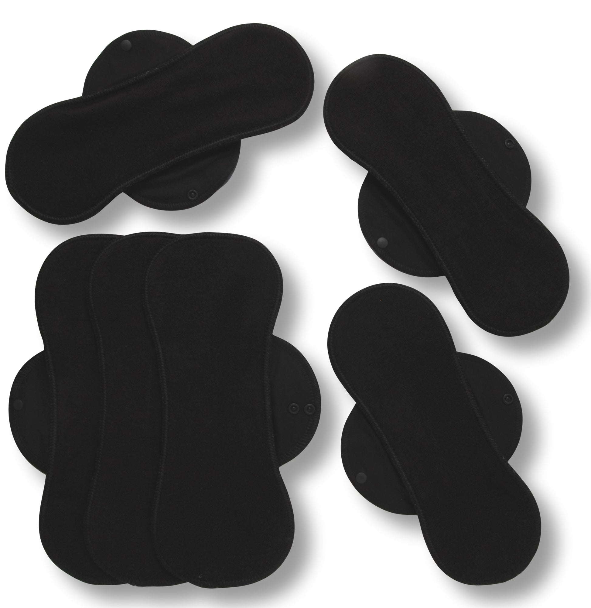 Racman Reusable Cloth Menstrual Pads for Period with Wings; Washable Sanitary Towels for Women, Girls and Teens, Organic Cotton or Bamboo Feminine Liners MADE IN EU; for light and heavy flow, incontinence; also proudly manufactured under other trusted brand names like Natissy