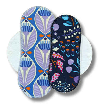 Racman Reusable Cloth Menstrual Pads for Period with Wings; Washable Sanitary Towels for Women, Girls and Teens, Organic Cotton or Bamboo Feminine Liners MADE IN EU; for light and heavy flow, incontinence; also proudly manufactured under other trusted brand names like Natissy