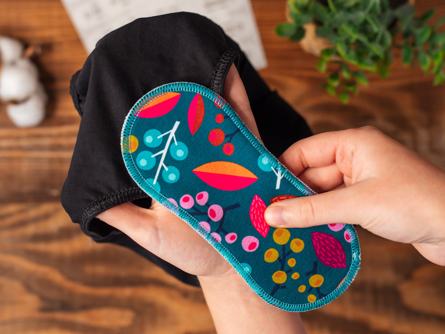 Adhesive Stickers for Wingless Reusable Cloth Menstrual Pads for Period or with Wings; Washable Sanitary Towels for Women, Girls and Teens, Organic Cotton or Bamboo Feminine Liners MADE IN EU; light heavy flow, incontinence; Wingless Cloth Panty Liners; Thin Washable Daily Pads Vaginal Discharge