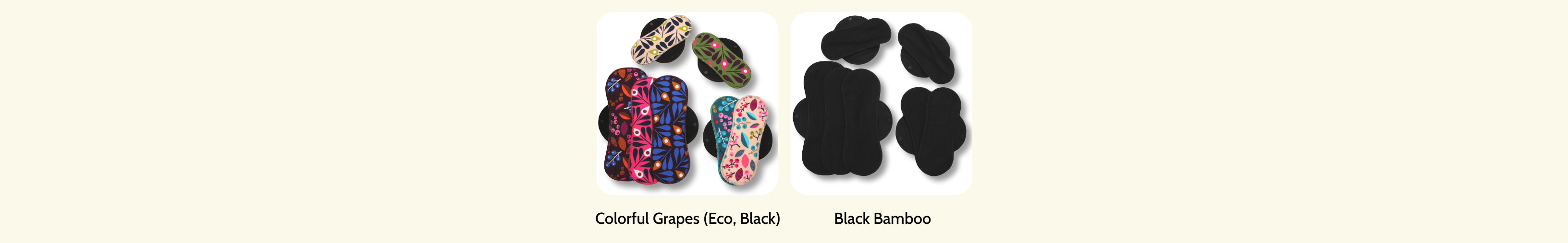 Reusable Cloth Menstrual Pads for Period with Wings; Washable Sanitary Towels for Women, Girls and Teens, Organic Cotton or Bamboo Feminine Liners MADE IN EU; for light and heavy flow, incontinence; also proudly manufactured under other trusted brand names like Natissy