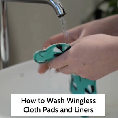 Wingless Reusable Cloth Menstrual Pads for Period with Adhesive Stickers; Wingless Washable Sanitary Towels for Women, Girls and Teens, Organic Cotton or Bamboo Feminine Liners MADE IN EU; for light and heavy flow, incontinence